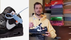 Обзор кроссовок №140: Nike Air Max 90 x OFF-WHITE "Black" : Nike Air Max 90 Flyleather x Ruohan Wang