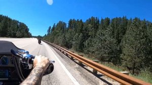 Sturgis Motorcycle Ride from Buffalo Chip to Spearfish Canyon