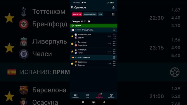 Прогнозы на футбол