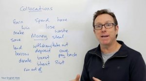 English lesson - Collocations with MONEY - palabras en inglés