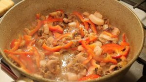 Рисовая Лапша по Азиатски.||Морской Коктейль ||Очень Вкусно||