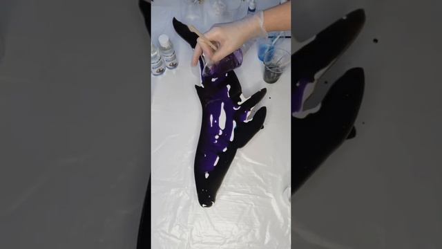 Видеоурок по изготовлению картины смолой от Epik Art "Кит космос" смотреть онлайн