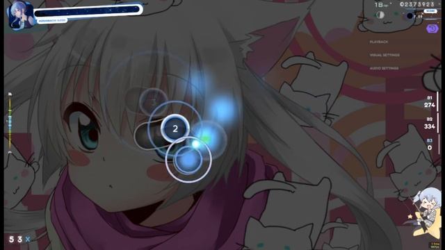 Osu!Lazer | Super Nuko World - yuikonnu & ayaponzu [Insane] (5.20⭐) | 24x Miss