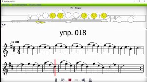 Большая флейта упр 018
