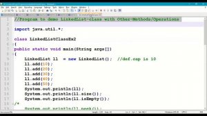 Java Collections Framework || #266 || LinkedList class with Other Methods|| Collection(i)|| List(i)