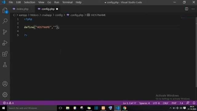 lecture -2 Config with database using PHPmyadmin | PHP CRUD Operation tutorial | #PHPcrudoperation