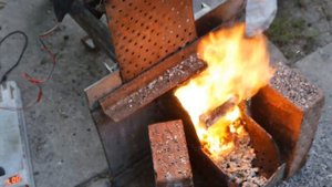 Факельная горелка на пеллете из лузги подсолнуха
