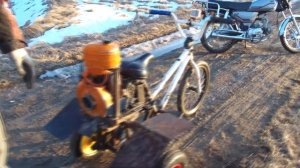 ТРИЦИКЛ ИЗ БЕНЗОПИЛЫ И BMX!!!САМОДЕЛКА ДЛЯ РЕАЛЬНЫХ ПАЦАНОВ