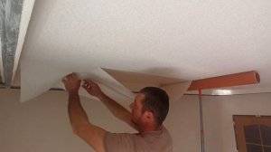 как поклеить потолочные обои без проблем... (мой вариант) #Фсёпро100