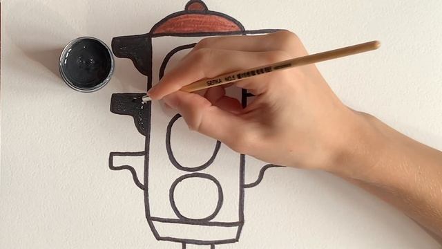 How to draw a traffic light / Как нарисовать светофор / Svetoforu necə çəkmək olar смотреть онлайн