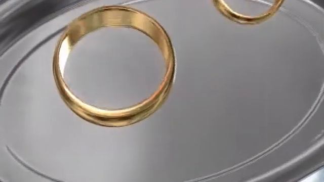 Футаж переход свадебные кольца