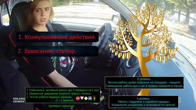 Оптимальное обучение вождению автомобиля. Занятие 8 - совершенствование левого поворота.