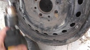 Дизельный мотоблок..установка авто дисков.