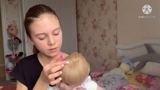 5 причесок реборну/Моем голову Ангелине?? смотреть онлайн