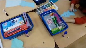 Аппликация из цветной бумаги "Сказка зимнего леса"