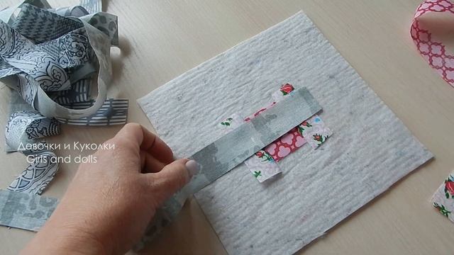 Всего один маленький квадрат и много полосок. 2 способа. Лоскутный блок "Колодец". смотреть онлайн