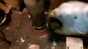 Мини печь на отработке с наддувом - температура