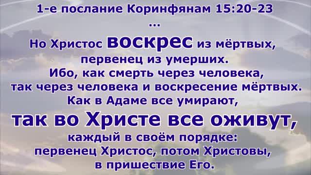 Пасха наша, Христос, заклан за нас. ПОМНИТЕ! Помни воскресшего первенца из мёртвых. Иисус воскрес!
