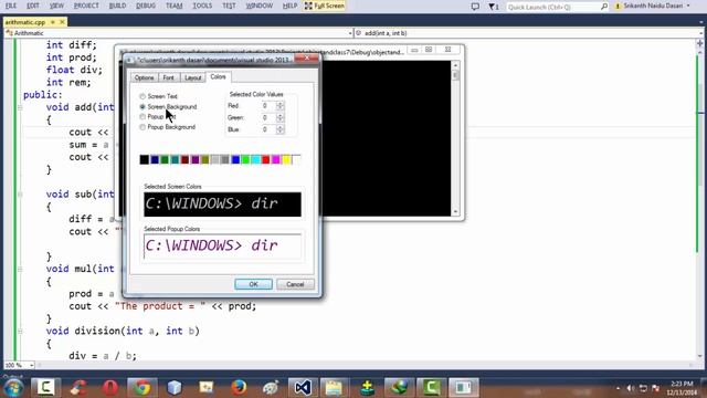 7.Class and Objects in c++ defining member function with parameters inside the class