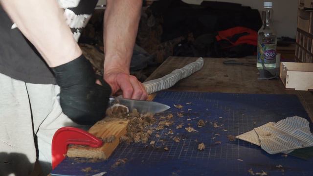 CPM 3V от Knifewood рез каната(джут 14 мм в 4 раза) смотреть онлайн