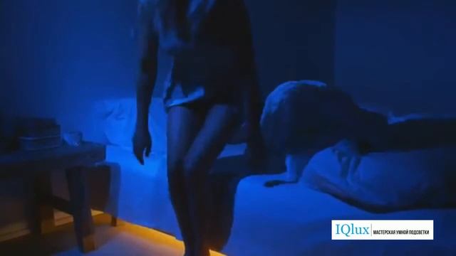 Подсветка двуспальной кровати смотреть онлайн