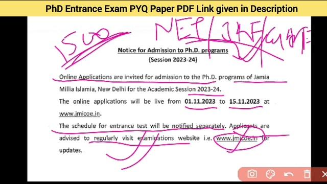 PhD Two New Application Form 2023 | Central & State University | PhD Admission 2023