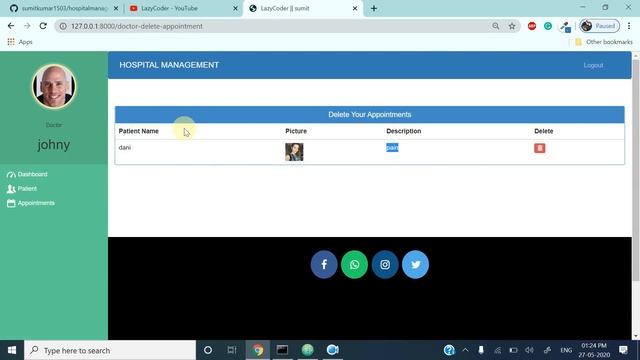 Hospital Management System || 2023 || FREE source code || lazycoder