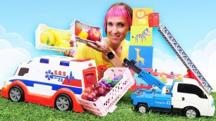 Игры для детей в магазин - Маша Капуки Кануки и Развивающее видео про машинки