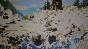 Картина по номерам. Процесс рисования