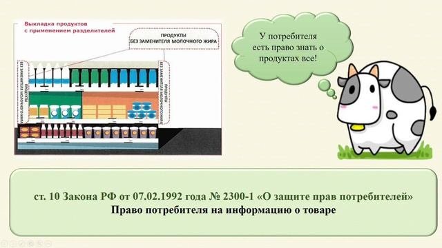 Видео урок №3 Молочная продукция