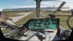 Запуск и взлет вертолета ми-8 и попытка его посадки