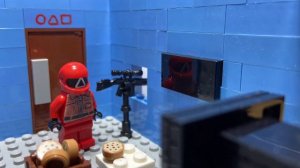 Лего анимация Игра в кальмара | Lego Squid Game [Squid Game Dalgona Pink Soldiers]