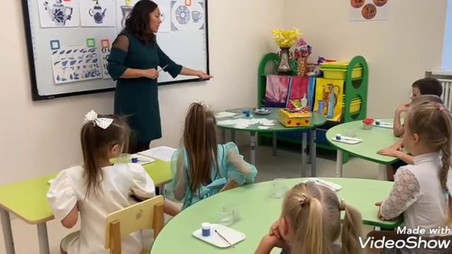 Роспись гжельской посуды