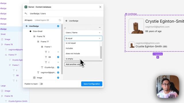 How to use data-driven logic with Kernel in Figma feat. chuckwired смотреть онлайн