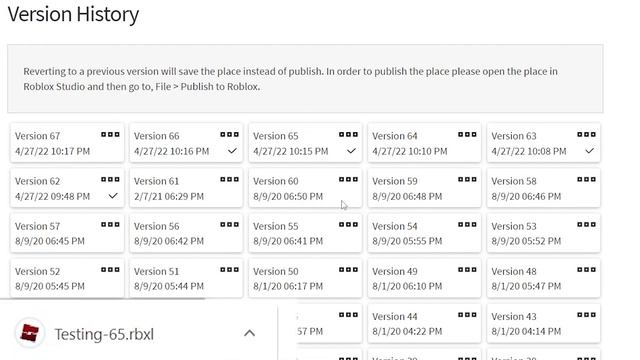 Roblox How to Revert Game Updates - Game Development Tutorial Series [EP 11] смотреть онлайн