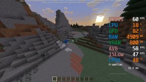 Intel UHD Graphics 730 -- Intel Core i5-11400 -- Minecraft Windows 10 FPS Test