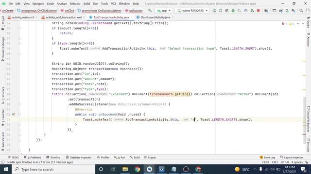 Expense Manger In Android Studio Using Firebase Firestore Full Tutorial