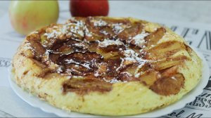 Шарлотка с яблоками на сковороде. Вкусно, просто и быстро к чаю