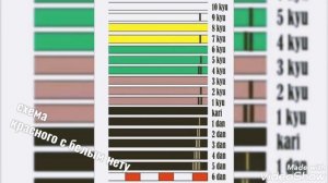 цвета всех поясов по каратэ #каратэ