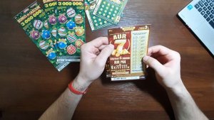 Loteria Nationala / Национальная лотерея .стираем билеты для мгновенного выйгреша