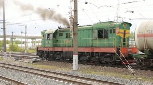 "Машинист попросил скинуть видео!" Маневровые работы тепловоза ЧМЭ3-2303 по станции Киржач.