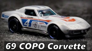 69 COPO Corvette Модель машины Масштаб 1:64 Hot Wheels Мини-копия автомобиля