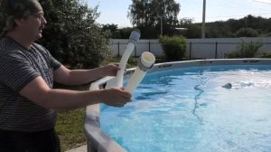 КАРКАСНЫЙ БАССЕЙН  Почему текут соединения между шлангами  робота пылесоса и запускаем его