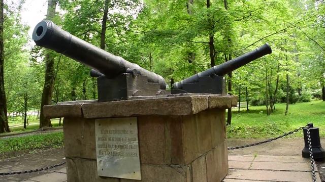 Пушки в Нижнем парке . Липецк .