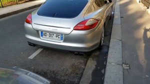 2009 silver porsche Panamara 970 Turbo 4.8 i V8 32V PDK 500 cv (368kw)  in PARIS FRANCE