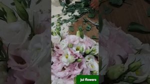 How to make center table with Eustoma flowers #italy_juiflowershouse