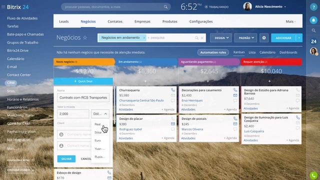 Kanban no Bitrix24.CRM смотреть онлайн