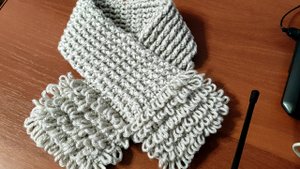 Шарфик крючком. Комплект шарф+шапка для начинающих.