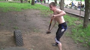 Тренировка с кувалдой