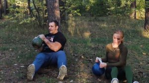 Тренировка пресса и спины с гирей  Комплекс КОР  Иван Денисов